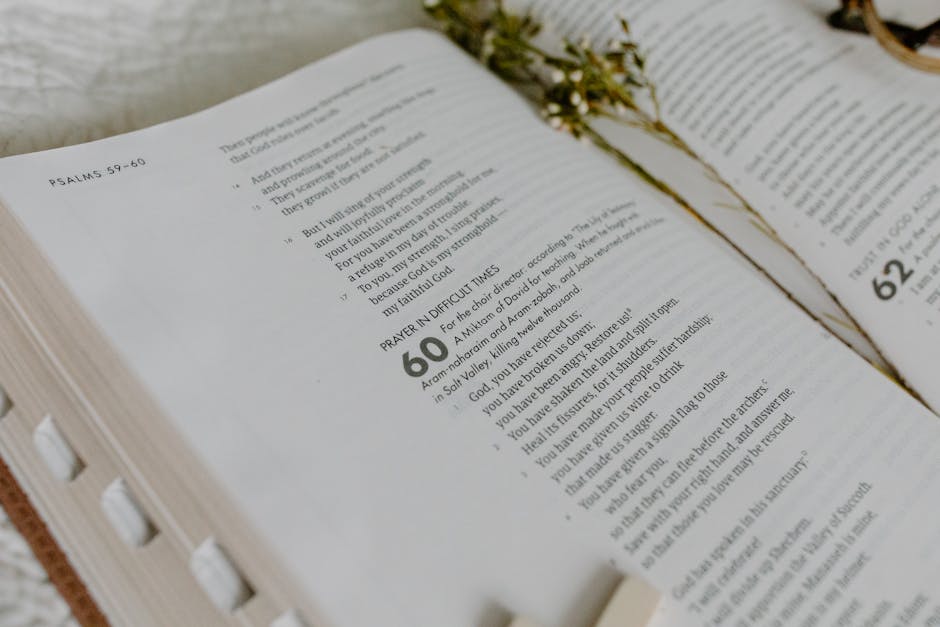 Various Bible translations open to Psalm 22, showing different interpretations