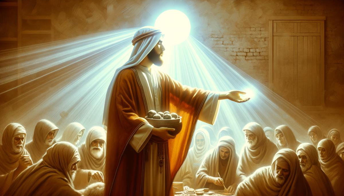 Jesus demonstrating divine authority through acts of service and love