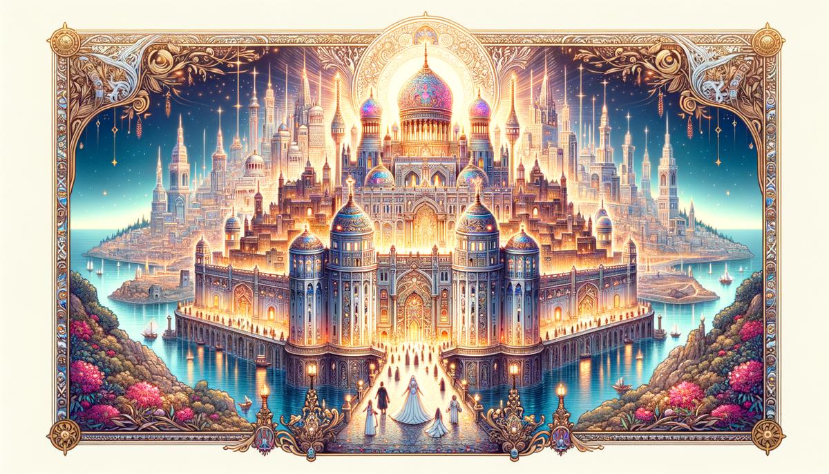 The New Jerusalem shining brilliantly as a symbol of hope