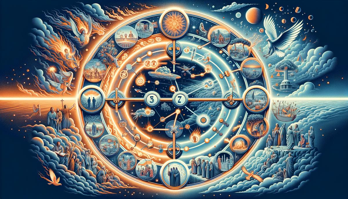 A visual representation of prophecy fulfillment across time